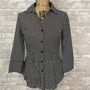 Giorgio Sant’ Angelo Peplum Button Down Shirt